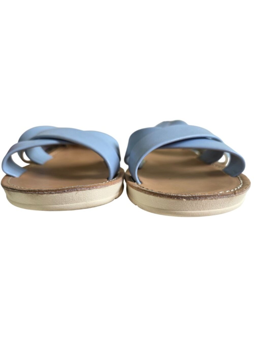 Girl's Strappy Sandals Light Blue Adjustable Strap Cushioned Sole Sonoma Size 2M - Picture 2 of 9